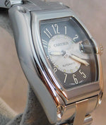 Light Slate Gray Cartier Roadster Automatic Stainless Steel Ref. 2510 Mens Watch....37mm