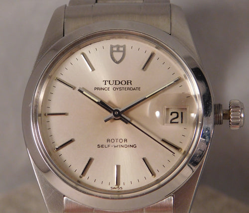 Dim Gray Rolex Tudor Prince Oysterdate Ref. 74000 Stainless Steel Mens Watch....34mm