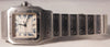 Gray Cartier Santos Ref.1564 Swiss Quartz Movement Stainless Steel Mens Watch....29mm