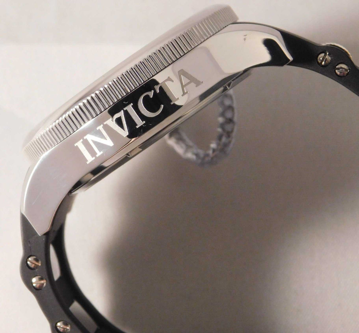 Dim Gray Invicta Russian Diver Quartz Oyster Dial Stainless Steel/Silicone Strap....43mm