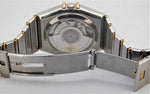 Gray Omega Constellation Manhattan Vintage 1985 Automatic Chronometer 18k Solid Gold Half Bar/SS Mens Watch....35mm