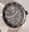 Gray Tag Heuer Formula 1 Black Dial Grande Date SS Quartz Mens Watch WAU1110.....40mm