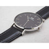 Dark Slate Gray Daniel Wellington Classic Sheffield Black Dial Watch DW00100145....36mm