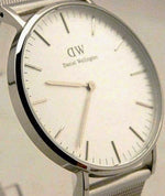Light Gray Daniel Wellington Classic Sheffield White Dial Watch 0608DW....New....36mm