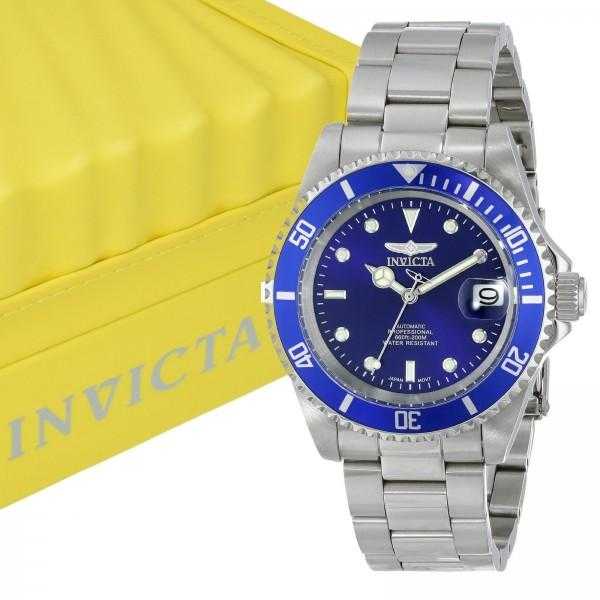 Dark Khaki Invicta Pro Diver Stainless Steel Blue Dial Automatic Mens Watch....40mm