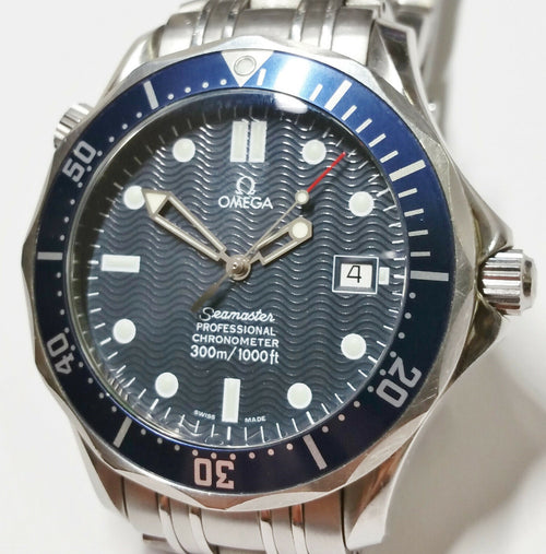 Light Gray Omega Seamaster Automatic 2531.80.00 James Bond Blue Wave Box/Papers Mens Watch