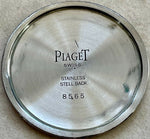 Dark Gray Piaget Vintage 1940's Stainless Steel Two Tone Dial Mens Watch....35mm