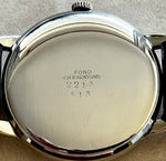 Dark Gray Piaget Classic Art Deco Dial SS Circa 1940's Swiss Manual Wind Mens Watch...34mm