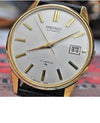 Dark Gray Seiko 7005-2000 Date Automatic Movement Vintage 1970's Mens Watch....36mm